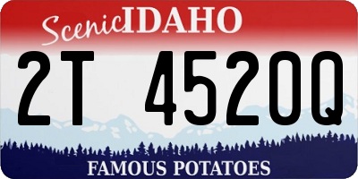 ID license plate 2T4520Q