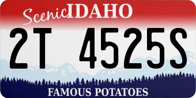 ID license plate 2T4525S