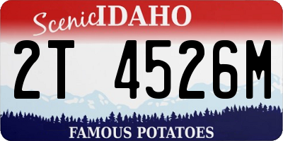 ID license plate 2T4526M