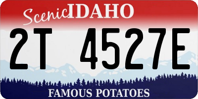 ID license plate 2T4527E