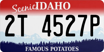 ID license plate 2T4527P