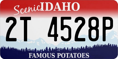 ID license plate 2T4528P