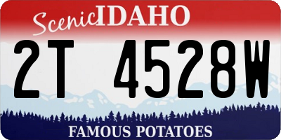 ID license plate 2T4528W