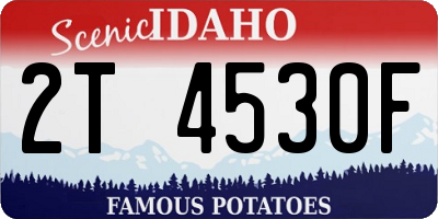 ID license plate 2T4530F