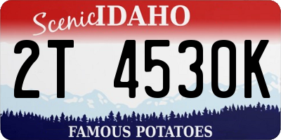 ID license plate 2T4530K