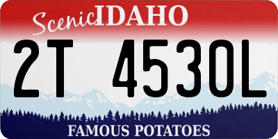 ID license plate 2T4530L