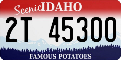 ID license plate 2T4530O