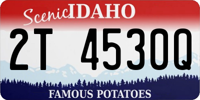 ID license plate 2T4530Q
