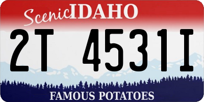 ID license plate 2T4531I