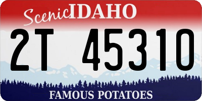 ID license plate 2T4531O