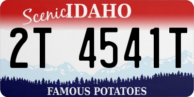 ID license plate 2T4541T
