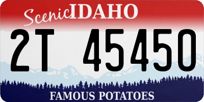 ID license plate 2T4545O