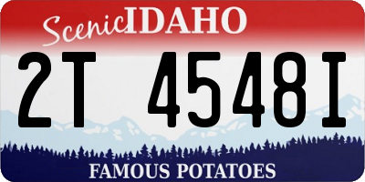ID license plate 2T4548I