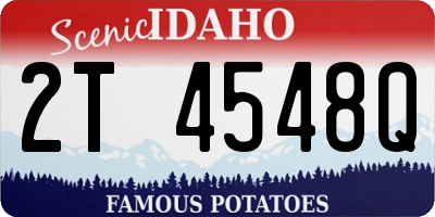 ID license plate 2T4548Q