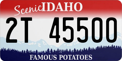 ID license plate 2T4550O