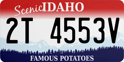 ID license plate 2T4553V