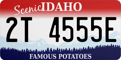 ID license plate 2T4555E