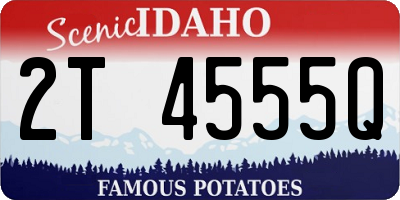 ID license plate 2T4555Q