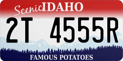 ID license plate 2T4555R
