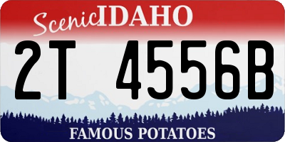 ID license plate 2T4556B