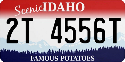 ID license plate 2T4556T