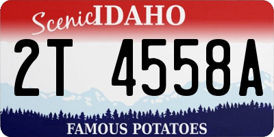 ID license plate 2T4558A