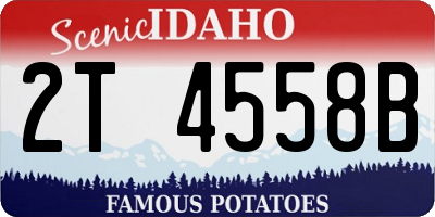 ID license plate 2T4558B