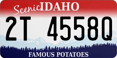 ID license plate 2T4558Q