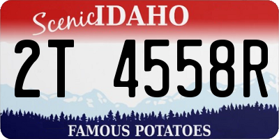 ID license plate 2T4558R