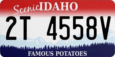 ID license plate 2T4558V