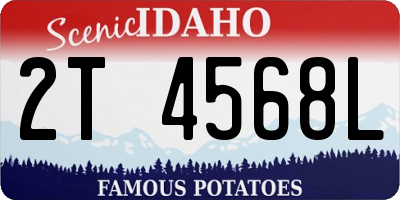 ID license plate 2T4568L