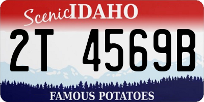 ID license plate 2T4569B
