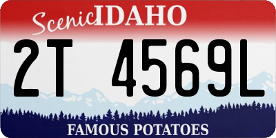 ID license plate 2T4569L