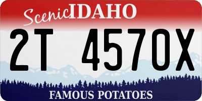 ID license plate 2T4570X