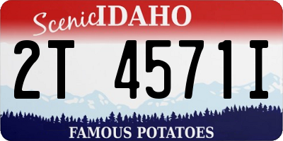 ID license plate 2T4571I