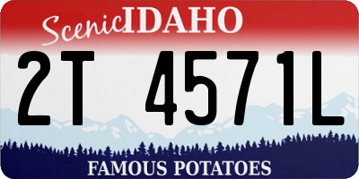 ID license plate 2T4571L