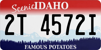 ID license plate 2T4572I
