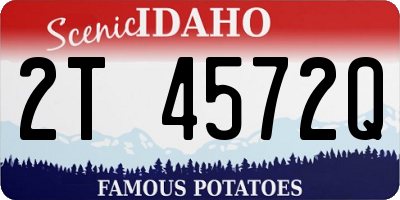 ID license plate 2T4572Q