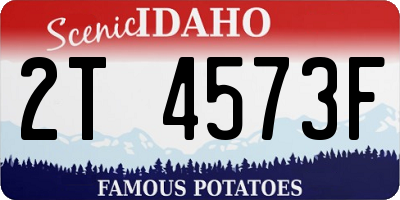 ID license plate 2T4573F