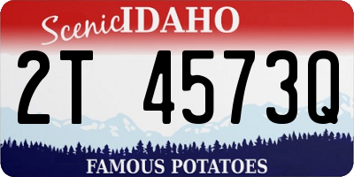 ID license plate 2T4573Q