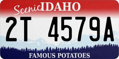 ID license plate 2T4579A