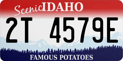 ID license plate 2T4579E