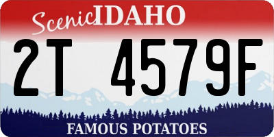 ID license plate 2T4579F