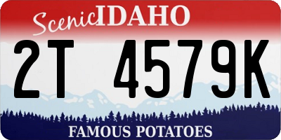 ID license plate 2T4579K