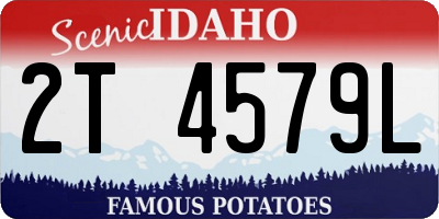 ID license plate 2T4579L