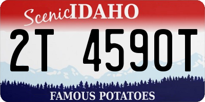 ID license plate 2T4590T