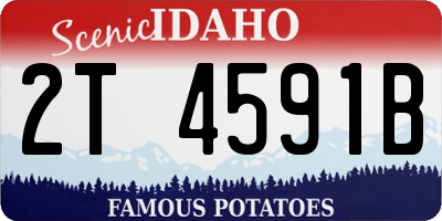 ID license plate 2T4591B