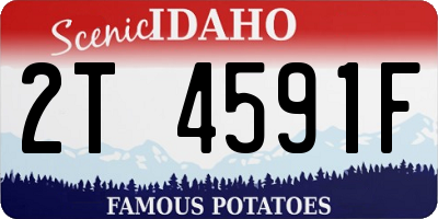 ID license plate 2T4591F