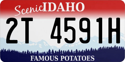 ID license plate 2T4591H