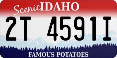 ID license plate 2T4591I